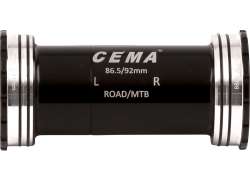 Cema Interlock 不锈钢 BB86/92 适配器 Shimano - 黑色