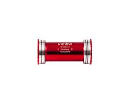 Cema Interlock Cerâmica BB86/92 Adaptador Shimano - Vermelho