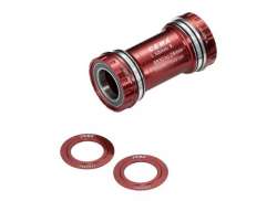 Cema Interlock Inox BB30 Adaptador Shimano - Vermelho