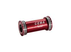 Cema Interlock Inox BB86/92 Adaptador Shimano - Rojo