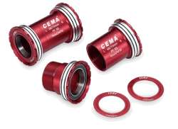 Cema Interlock Inox BB86/92 Adapter Sram GXP - Red