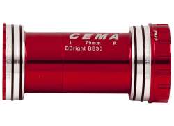 Cema Interlock Keramik BBright42 Adapter Shimano - Rot