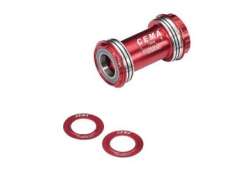 Cema Jeu De Pédalier Adaptateur PF30A Shimano 24mm Céramique - Rouge