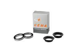 Cema SG3 Conjunto De Rolamentos Cer&acirc;mica Para. DUB Eixo Pedaleiro