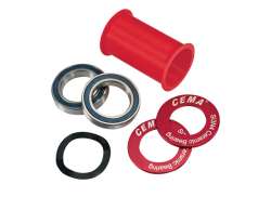 Cema Staal BB90/95 Adapter Sram GXP - Rood