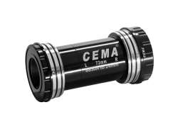 Cema Suport Adapter BB30A Interlock -> Shimano Stal Nierdzewna - Czarny