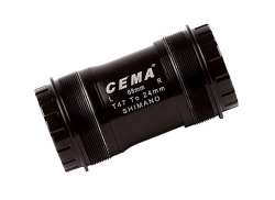 Cema T47 Bottom Bracket Adapter Shimano Inox - Black