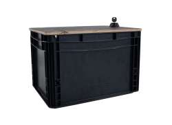 Chike EuroBox Left With Lid - Black