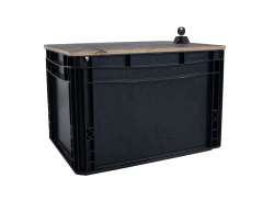 Chike Eurobox Right With Lid - Black