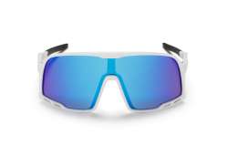 CHPO Henrik Cyklistick&eacute; Br&yacute;le Modr&aacute; Mirror - B&iacute;l&aacute;