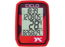Ciclosport Protos 105 Licznik Rowerowy - Czerwony