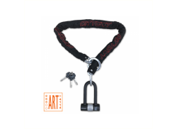 Citycat Starry Candado De Cadena 120cm 10mm Incl. Candado En U