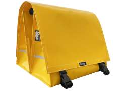 Clarijs XL Dobbel Sykkelveske 46L PVC - Gul