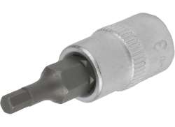 Condor 14022 Douille 1/4" 3mm Hex - Argent/Noir