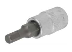 Condor 14022 Socket 1/4\" 4mm Hex - Silver/Black