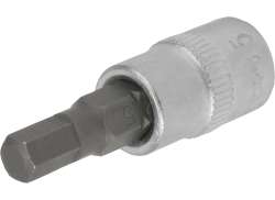 Condor 14022 Socket 1/4\" 5mm Hex - Silver/Black