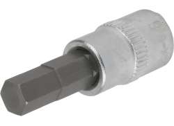 Condor 14022 Sokkel 1/4" 6mm Hex - Sølv/Sort