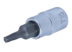 Condor 14033 Hylse 1/4&quot; 37mm Torx T15 - S&oslash;lv/Svart