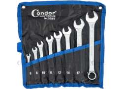 Condor 35 링/스패너 세트 8-19mm 35/8T 8-부품 - 실버
