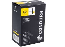 Condura インナー チューブ 26 x 1 3/4 - 1 1/4&quot; Dv 40mm - ブラック