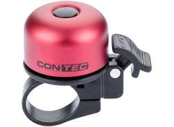 Contec Bing Mini Campainha De Bicicleta Ø37mm Ø22.2mm - Matt Vermelho