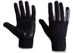 Contec Bleak Touch Cykelhandsker Sort/Cool Gr&aring; - 2XL