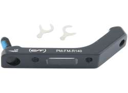 Contec Bremsekalibrerer Adapter PM -&gt; FM &Oslash;140mm Bagerst - Sort