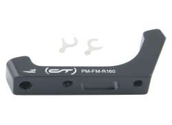 Contec Bremsekaliper Adapter PM -&gt; FM &Oslash;160mm - Svart