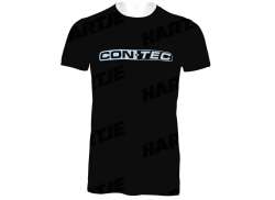 Contec Ciemny T-Shirt Ss (Kr&oacute;tki Rekaw) Czarny/Szary
