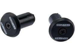 Contec Duo Ficha Tampa De Extremidade De Barra Pl&aacute;stico - Preto