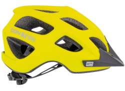 Contec Falda MTB Casco Ciclista Matt Safety Amarillo/Negro - M 55-59 cm