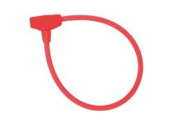 Contec 钢缆锁 NeoLoc Ø12mm x 60cm - 红色