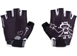 Contec Girly Childrens Gloves Short Black/White