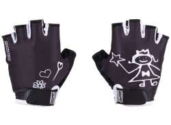 Contec Girly Childrens Gloves Short Black/White