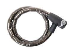 Contec 铠装 钢缆锁 EcoLoc &Oslash;18mm x 110cm - 黑色/灰色