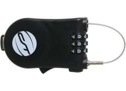 Contec 라디오 자물쇠 번호 자물쇠 &Oslash;1.6 x 1100mm - 블랙