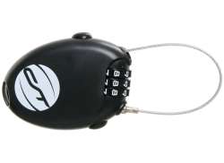 Contec 라디오 자물쇠 번호 자물쇠 &Oslash;1.6 x 700mm - 블랙