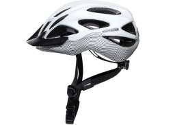 Contec Laska Sykkelhjelm Polar Hvit/Svart Fløyel - S/M 54-58 cm