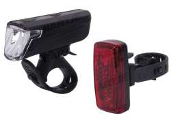 Contec LS-247 纤细 照明装置 LED 电池 - 黑色/红色