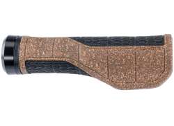 Contec Merge Mountain Comfort Kork Grips 140mm - Black/Brown