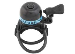 Contec Mini Bing Bicycle Bell Ø23mm - Black/Blue