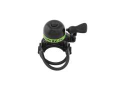Contec Mini Bing Bicycle Bell Ø23mm - Black/Green