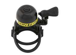 Contec Mini Bing Dzwonek Rowerowy Ø23mm - Czarny/Zólty