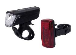 Contec Ml-247 Sottile Set Illuminazione LED Batterie - Nero/Rosso