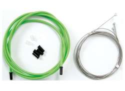Contec Neo Stop + Brake Cable Set Ø1.5mm Front/Rear - Green