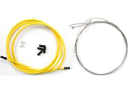 Contec Neo Tope + Juego De Cables De Freno &Oslash;1.5mm Delantero/Trasero - Amarillo