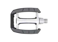 Contec Pedal CP-036 9/16" Aluminio Reflector Plata/Negro