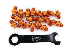 Contec Pedal Pins R-Pins Select mit Schl&#252;ssel - Orange (20)