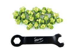 Contec Pedal Pins R-Pins Select with Wrench - Green (20)