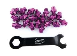 Contec Pedal Pins R-Pins Select with Wrench - Purple (20)